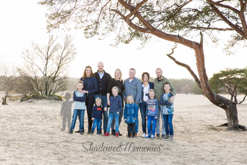 Shadowed Memories family photo with lost baby Miscarriage or stillbirth family photo changes by Dasja Dijkstra from the Netherlands Schaduwfoto